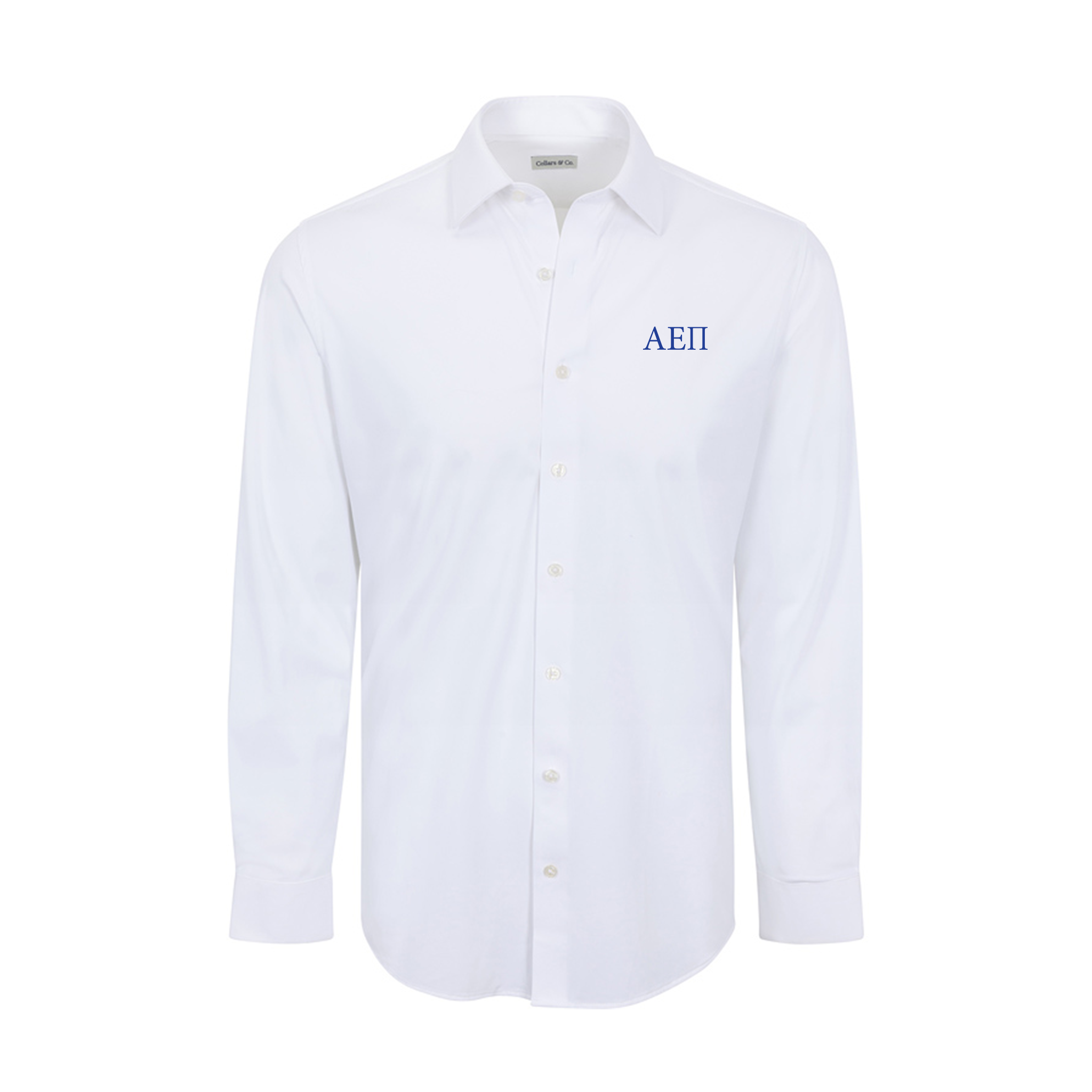 Collars & Co. Alpha Epsilon Pi Apex Performance Dress Shirt White