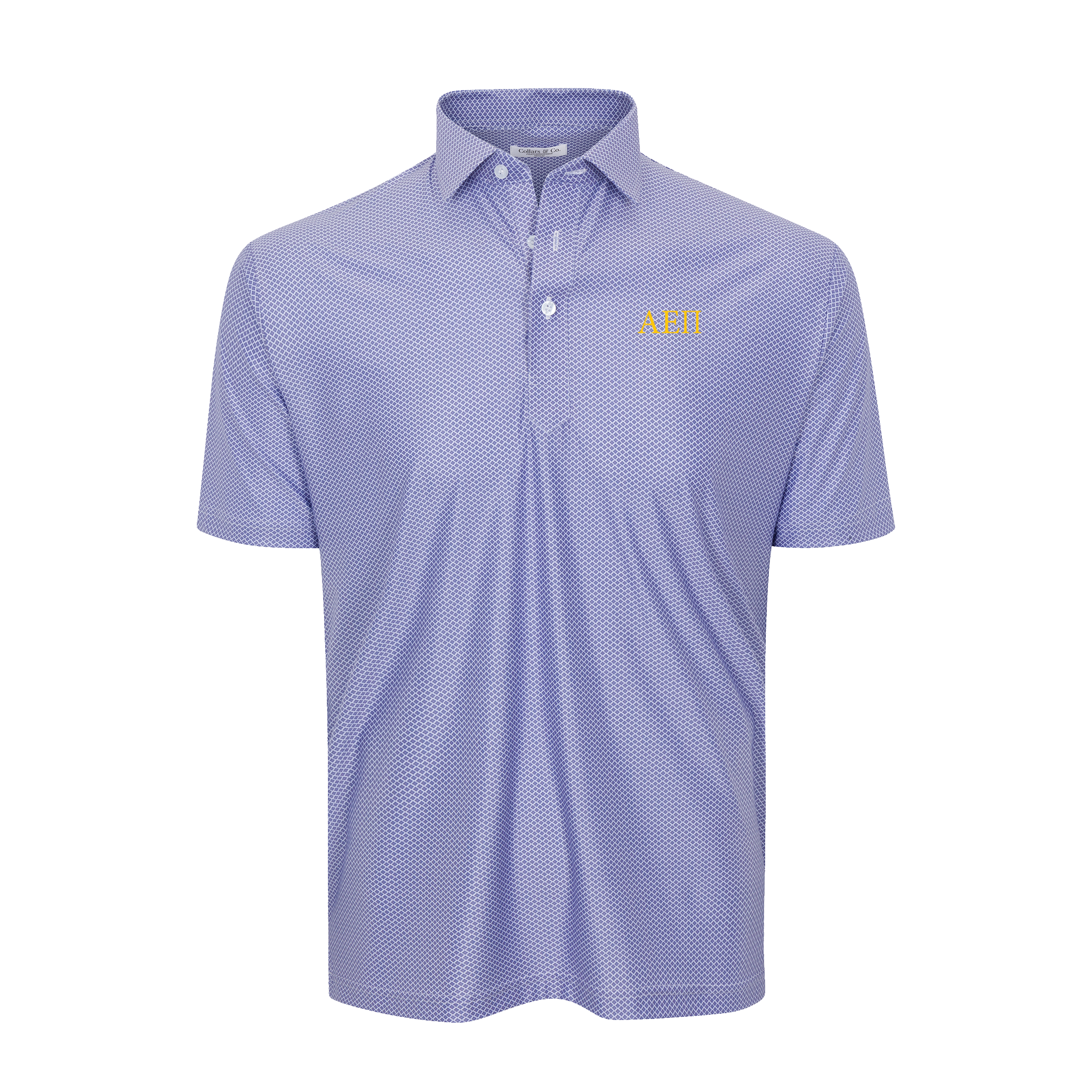 Collars & Co. Alpha Epsilon Pi Featherweight Flex Polo Congressional Navy