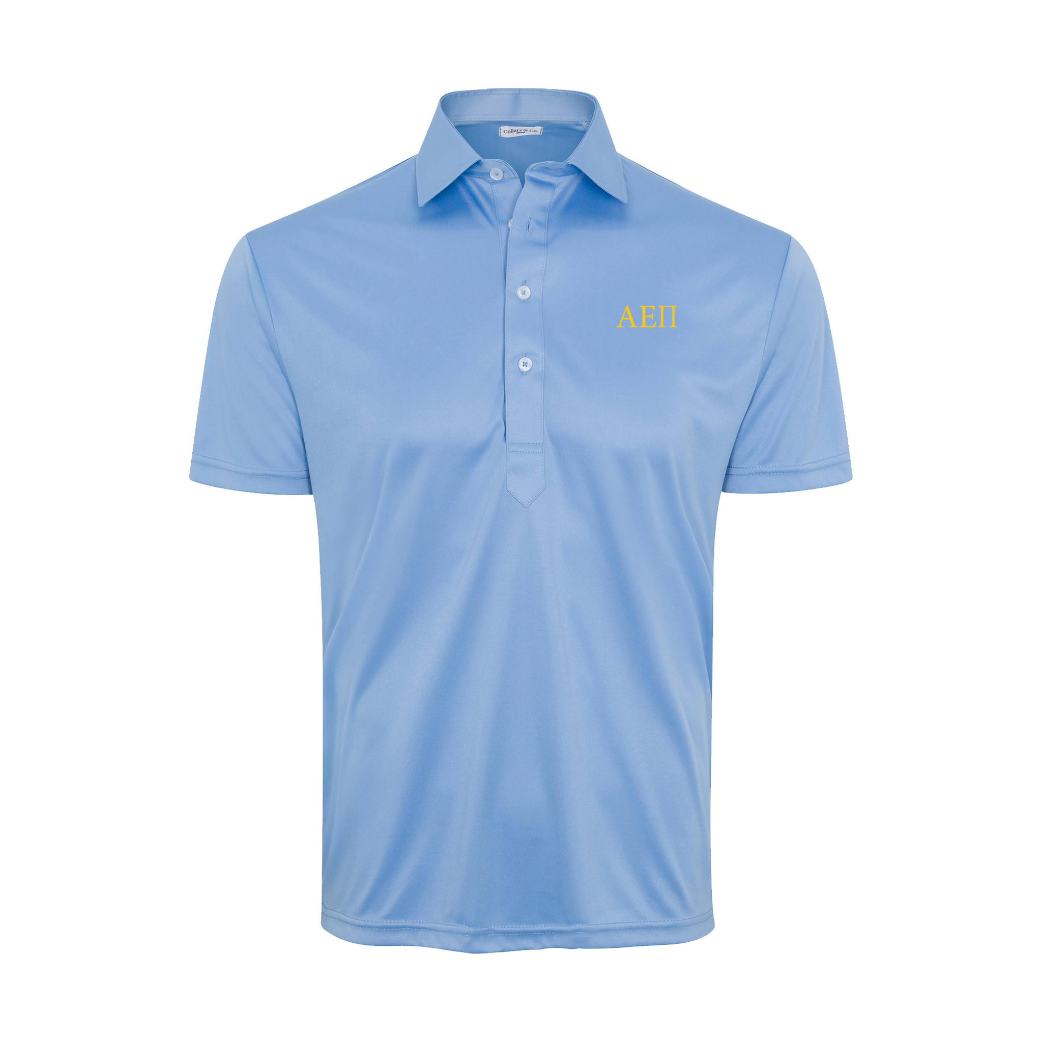 Collars & Co. Alpha Epsilon Pi Semi-Spread Collar Polo French Blue