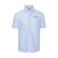 Collars & Co. Alpha Tau Omega Featherweight Flex Polo Camden White with Blue Stripe