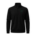 Collars & Co. Alpha Gamma Rho Cloud Cotton Quarter Zip Pullover Black