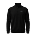 Collars & Co. Alpha Sigma Phi Cloud Cotton Quarter Zip Pullover Black