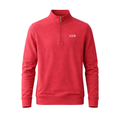 Collars & Co. Alpha Sigma Phi Cloud Cotton Quarter Zip Pullover Sunset Red