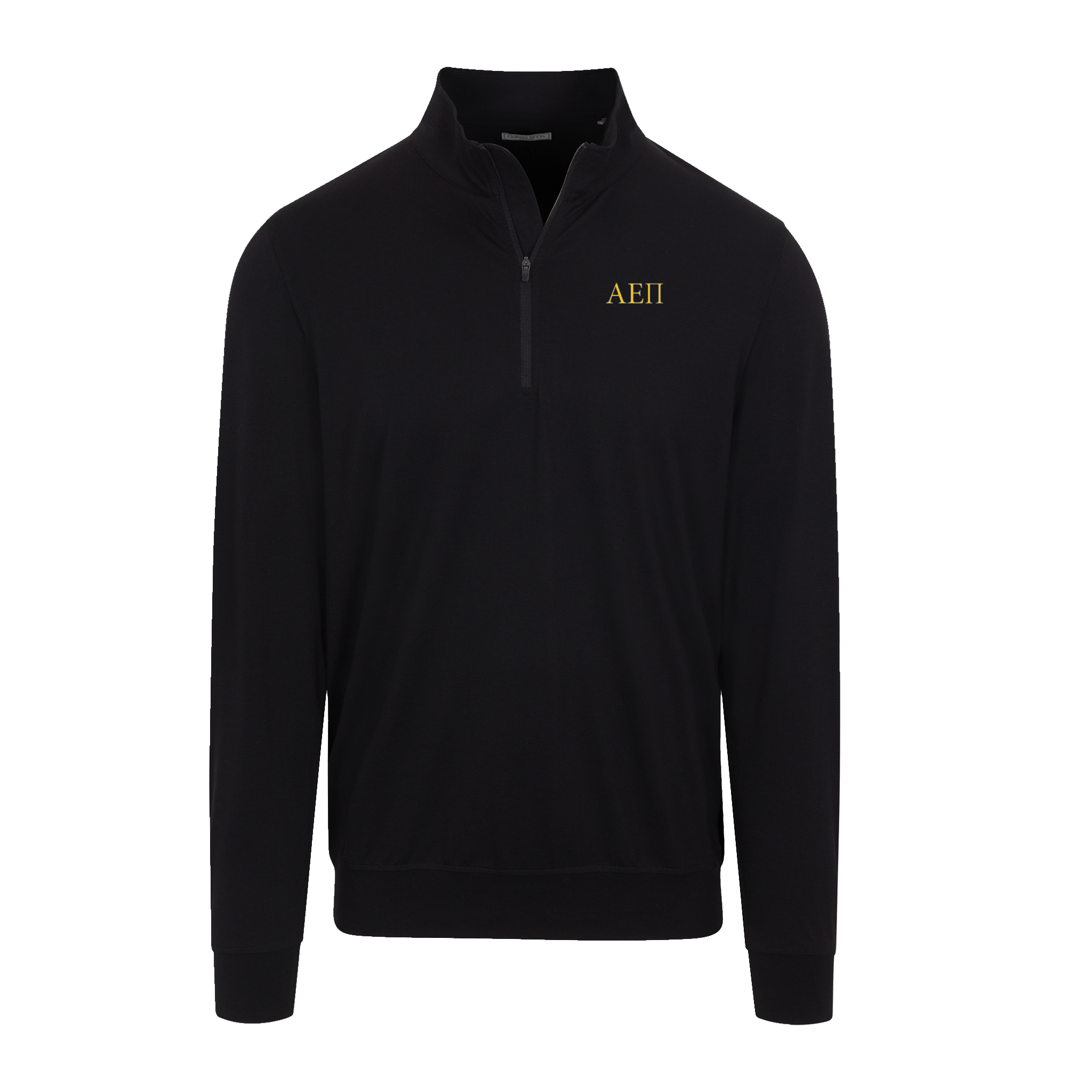 Collars & Co. Alpha Epsilon Pi Velocity Performance Quarter Zip Black