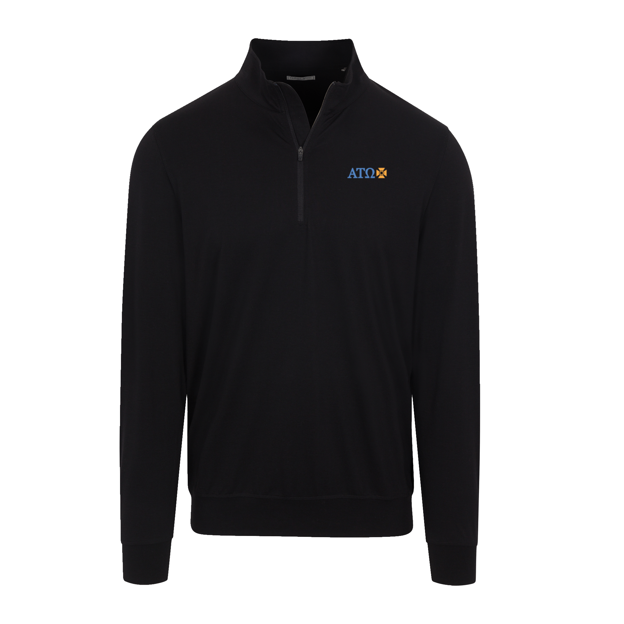 Collars & Co. Alpha Tau Omega Velocity Performance Quarter Zip Black