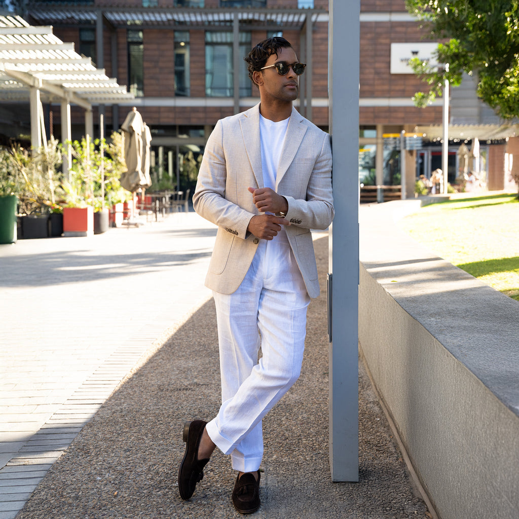 Amalfi Linen Trouser White