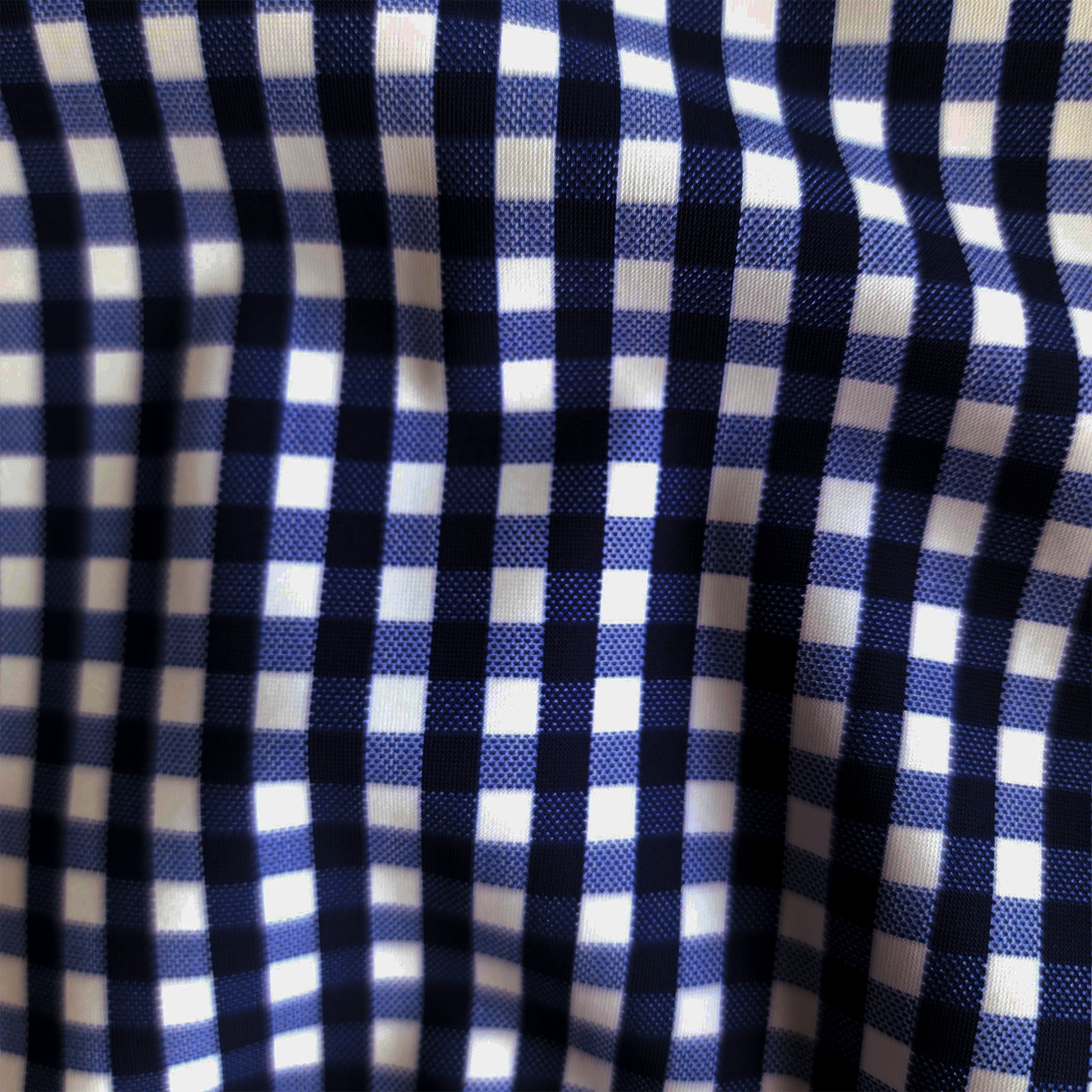 Apex Performance Dress Shirt Oxford Button Down Collar Navy Gingham