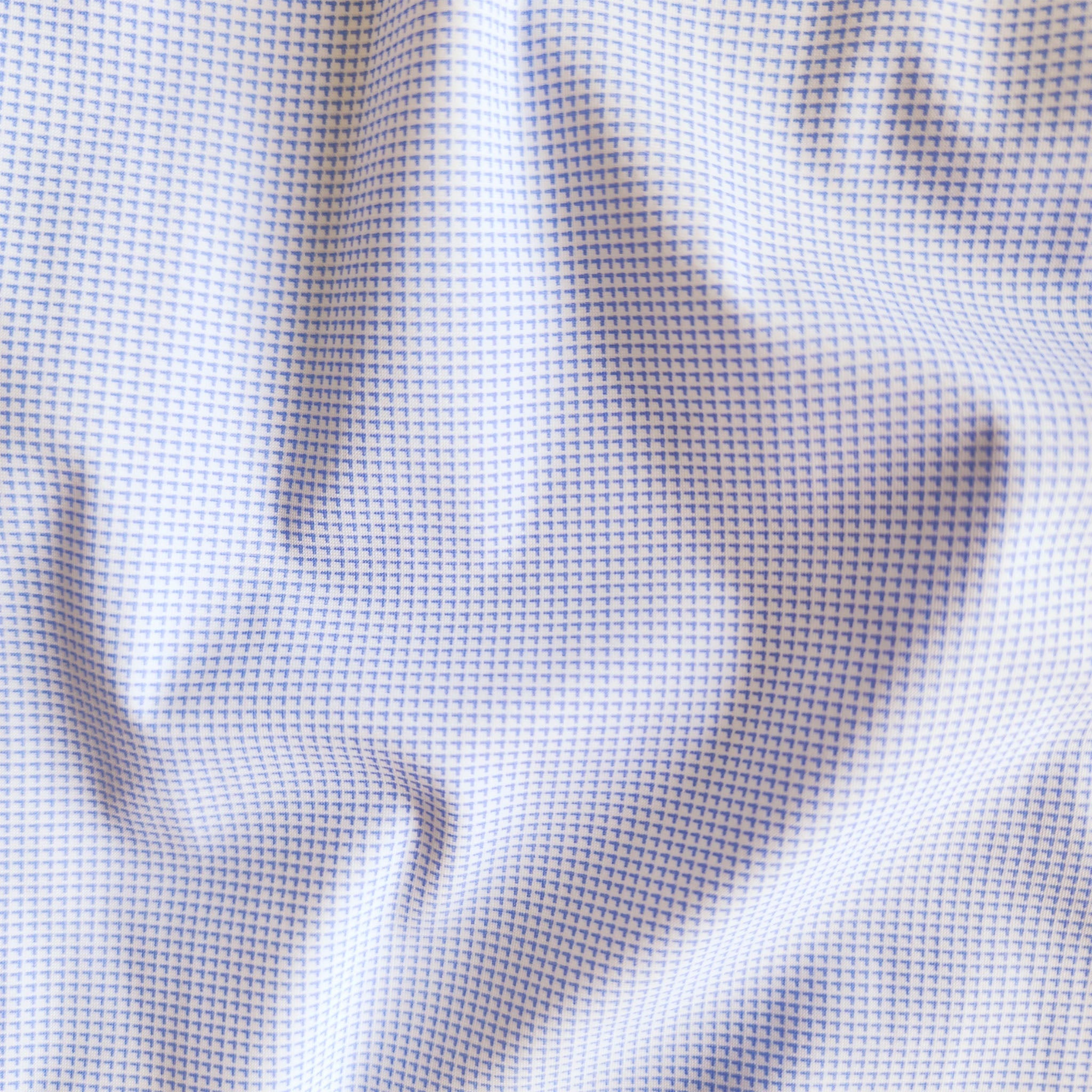 Apex Performance Dress Shirt Semi-Spread Collar White & Blue Cornerstone