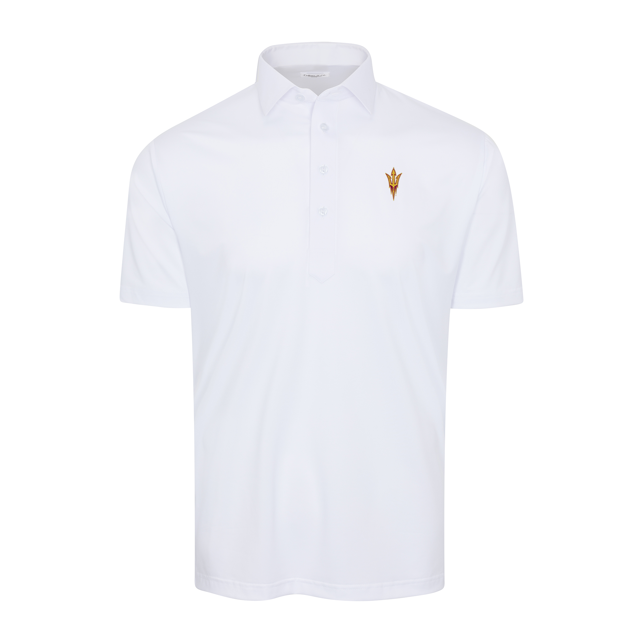 Arizona State Semi-Spread Collar Polo White