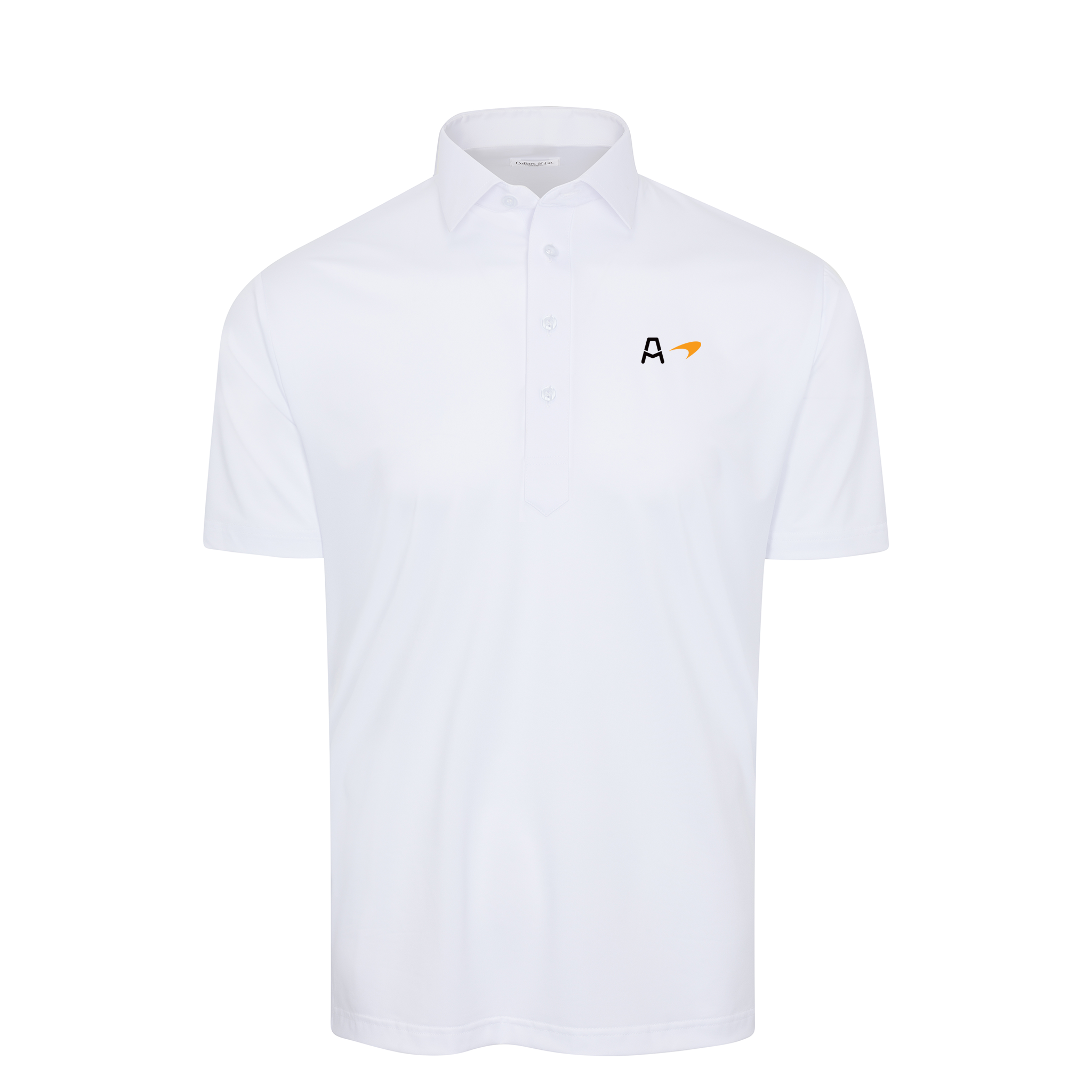 Arrow McLaren Semi-Spread Collar Polo White
