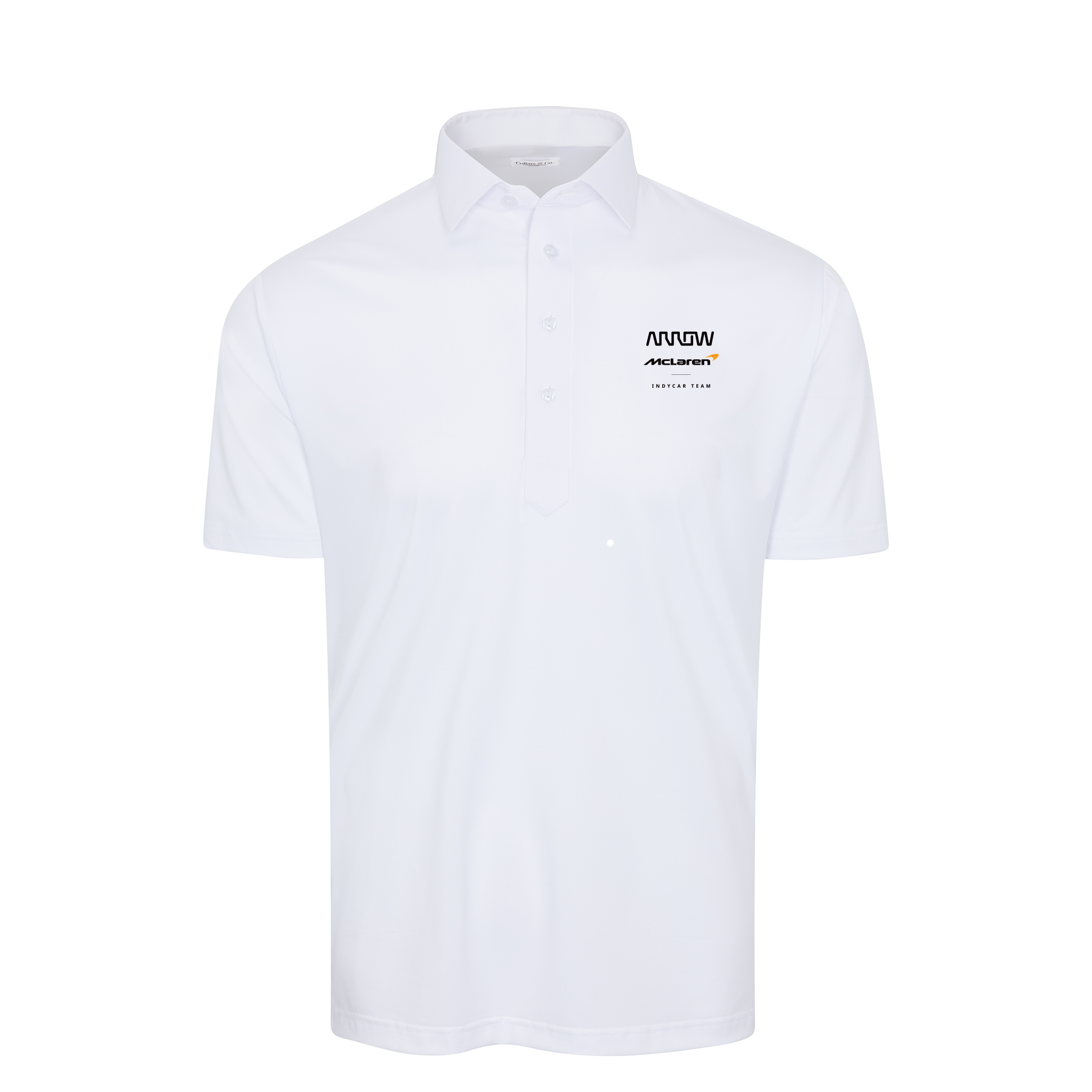 Arrow McLaren Semi-Spread Collar Polo White