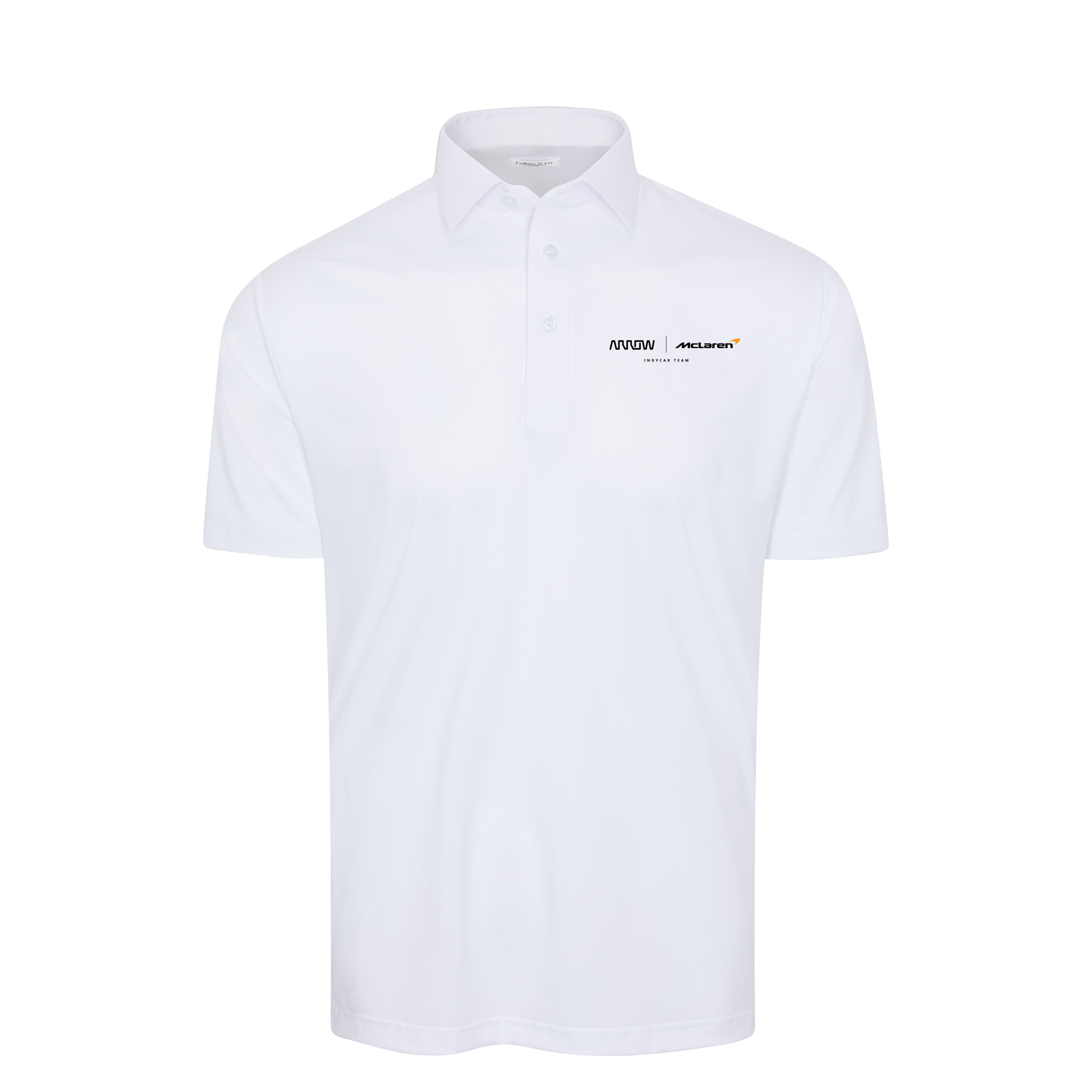 Arrow McLaren Semi-Spread Collar Polo White