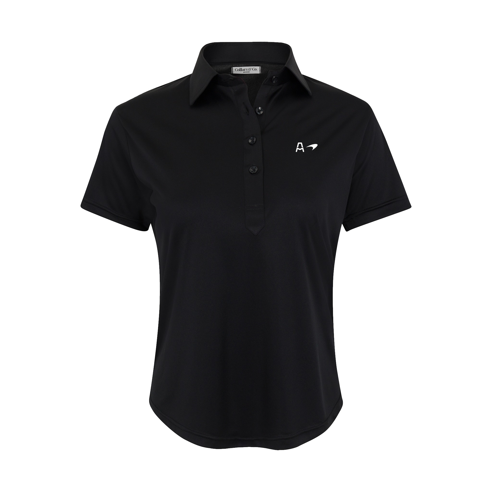 Arrow McLaren Women's Cap Sleeve Semi Spread Polo Black