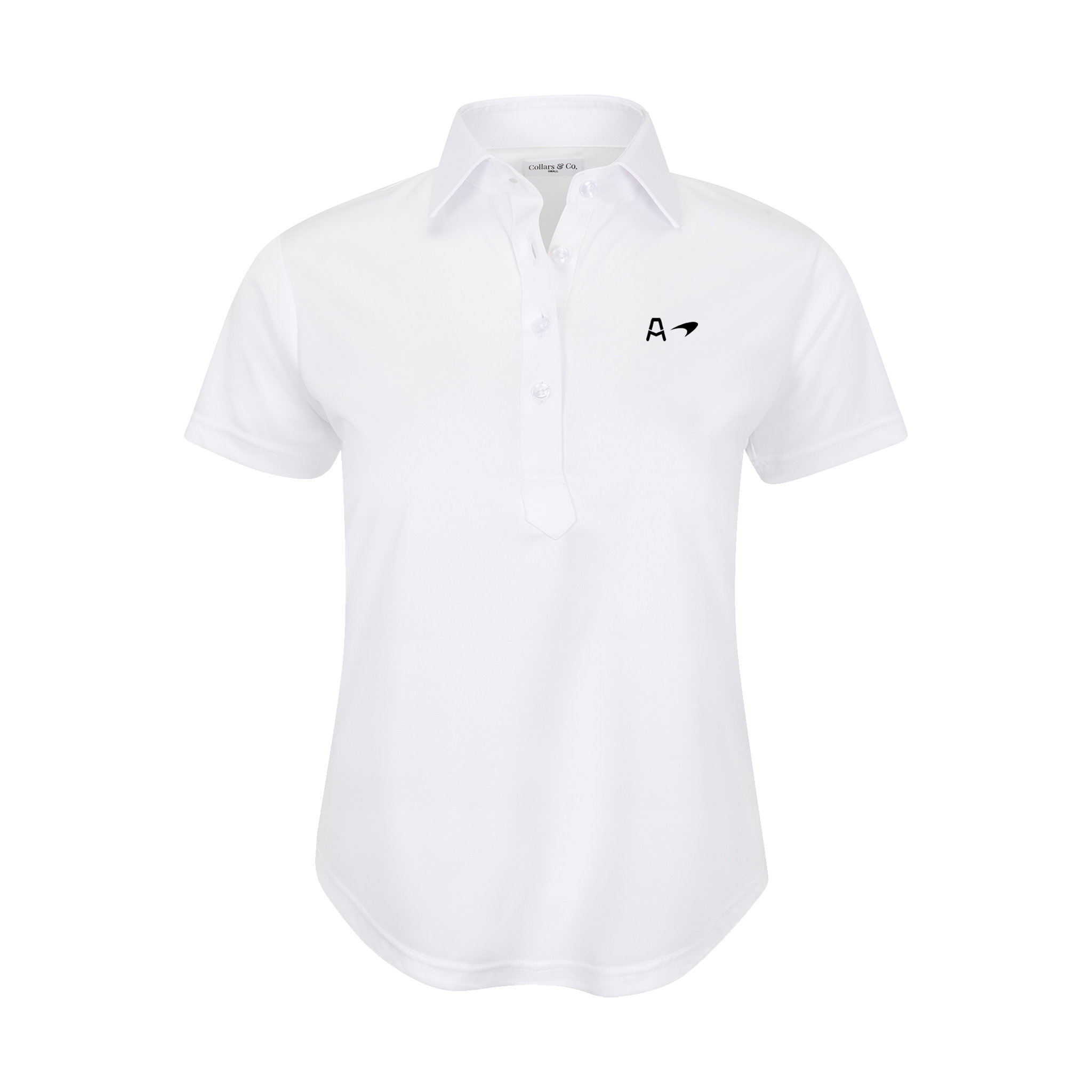 Arrow McLaren Women's Cap Sleeve Semi Spread Polo White