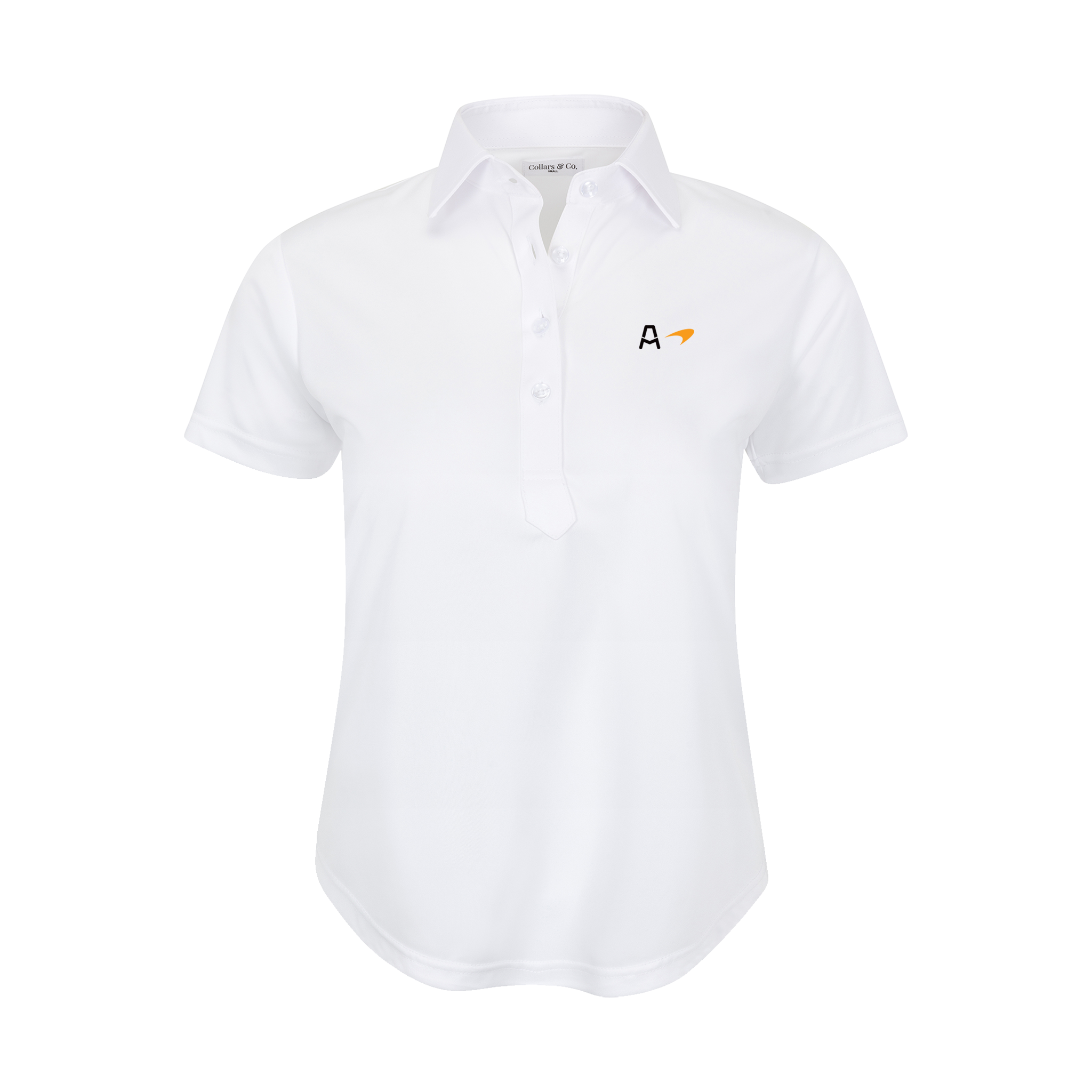 Arrow McLaren Women's Cap Sleeve Semi Spread Polo White
