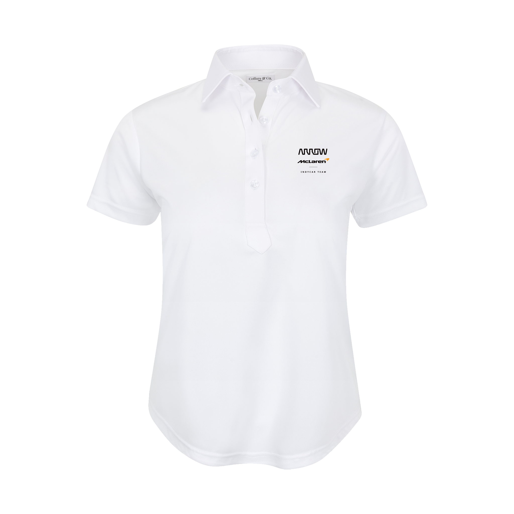 Arrow McLaren Women's Cap Sleeve Semi Spread Polo White