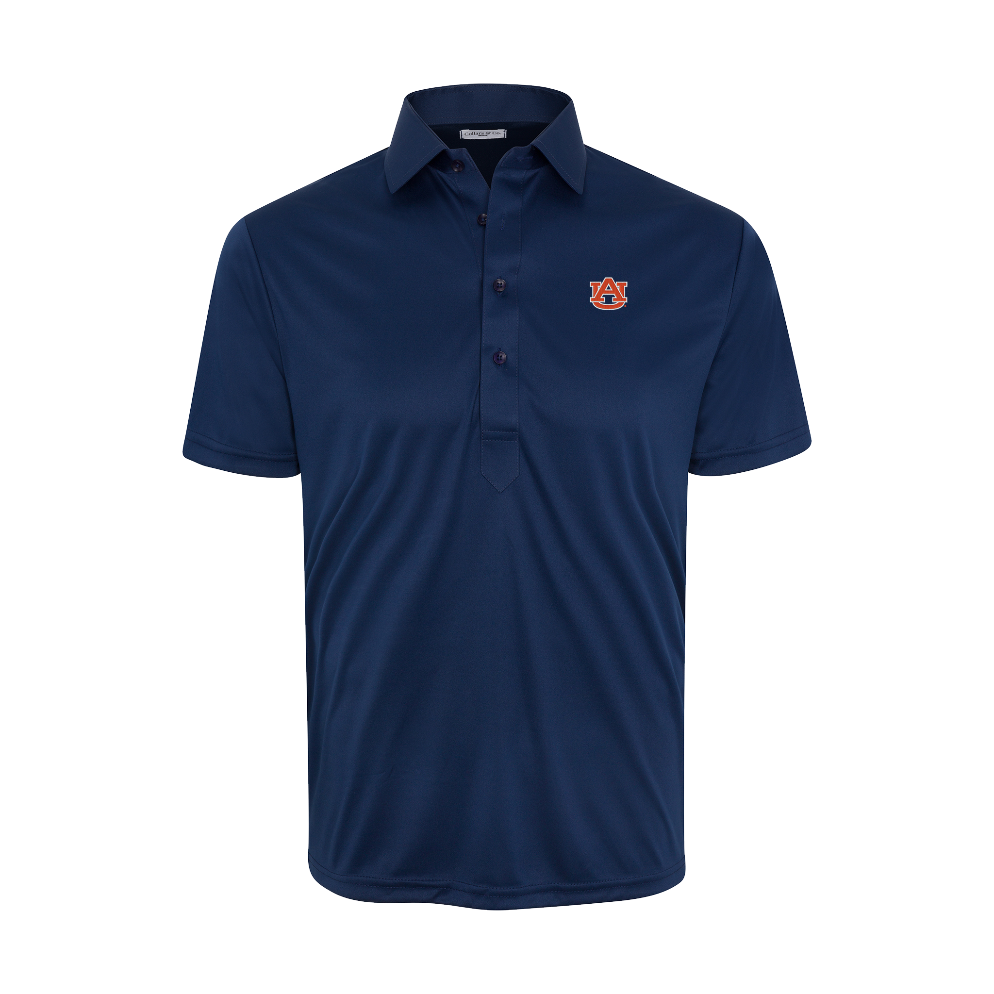 Auburn Semi-Spread Collar Polo Navy