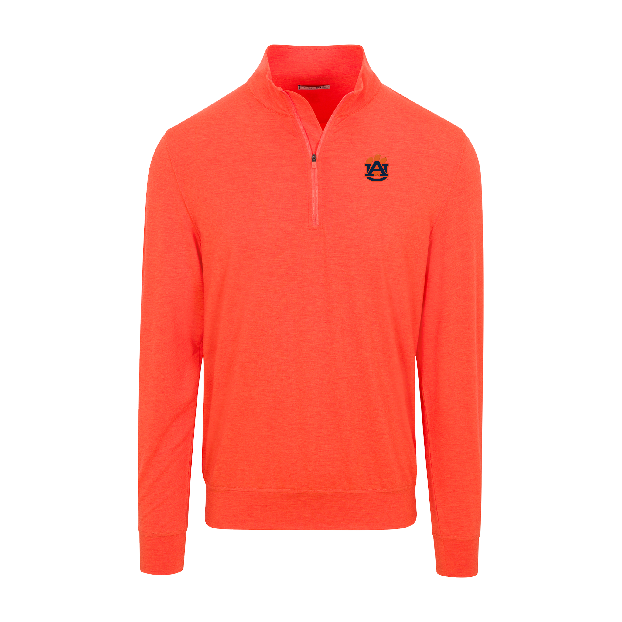 Auburn Velocity Performance Quarter Zip Orange