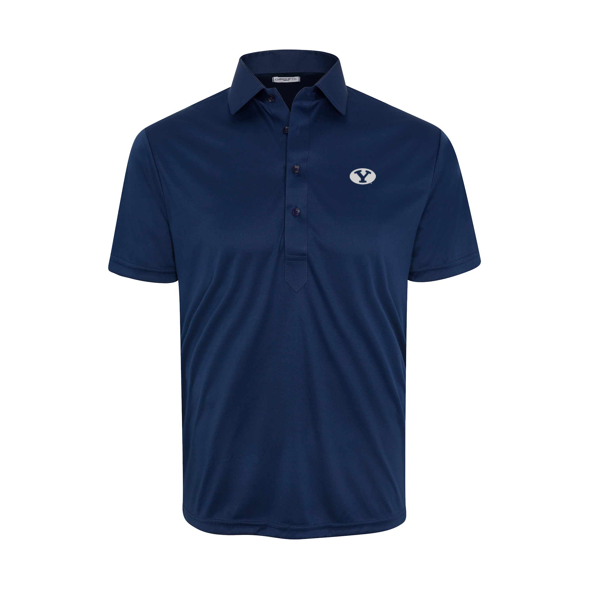 BYU Semi-Spread Collar Polo Navy