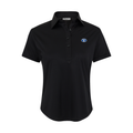 BYU Women's Cap Sleeve Semi Spread Polo Black