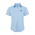 BYU Women's Cap Sleeve Semi Spread Polo Sky Blue