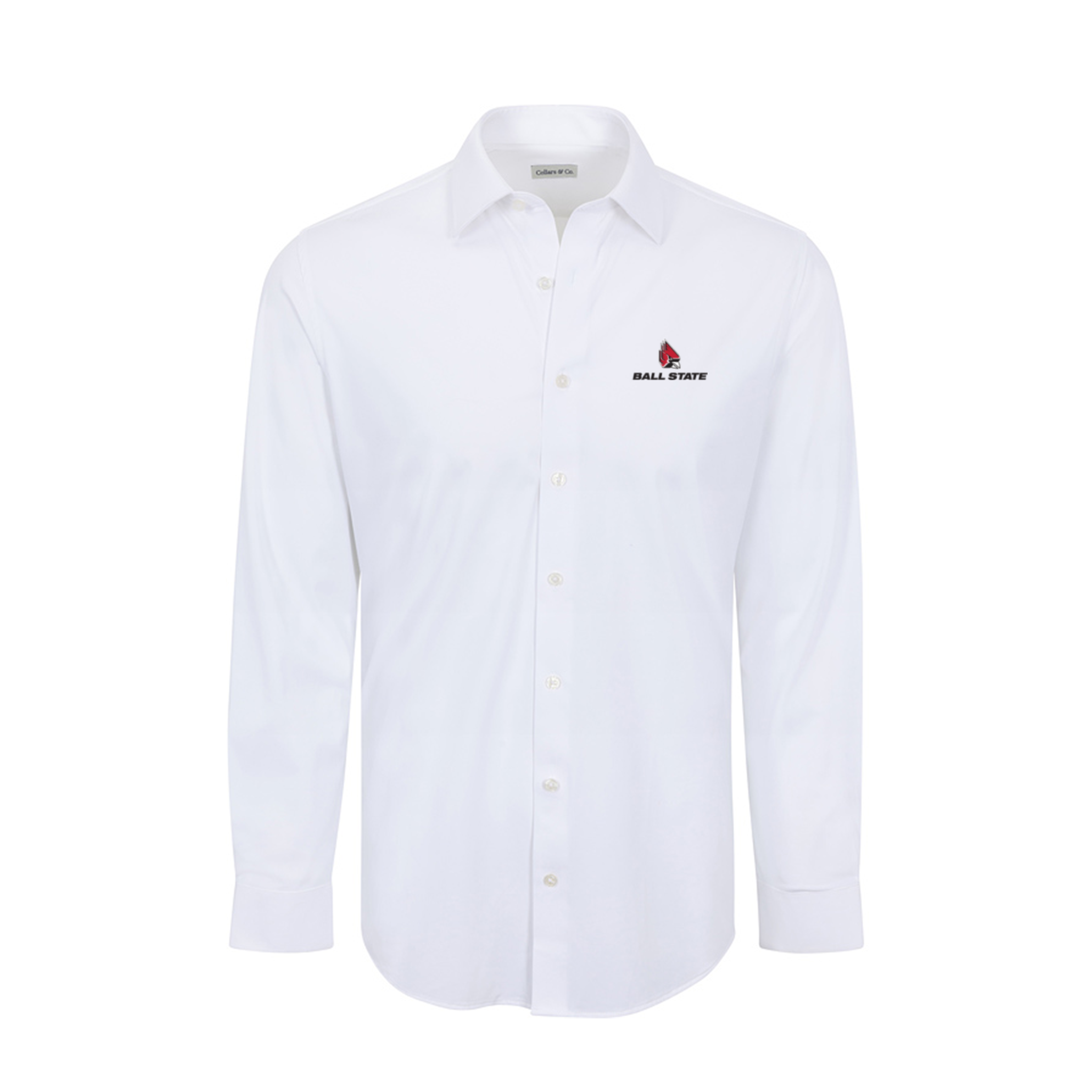 Ball State Apex Performance Dress Shirt White