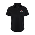 Ball State Women's Cap Sleeve Semi Spread Polo Black