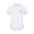 Ball State Women's Cap Sleeve Semi Spread Polo White
