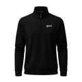 Collars & Co. Beta Upsilon Chi Cloud Cotton Quarter Zip Pullover Black