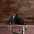 Naples Penny Loafers Black Leather