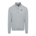 Clemson Velocity Performance Quarter Zip Light Grey