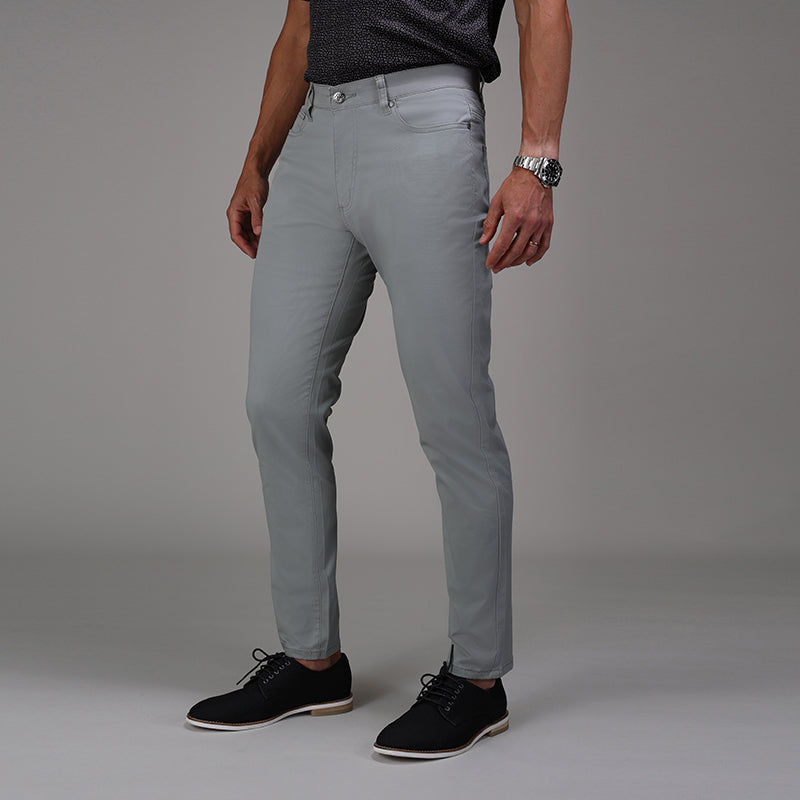 CEO Chino Five Pocket Cotton Stretch Pants Grey
