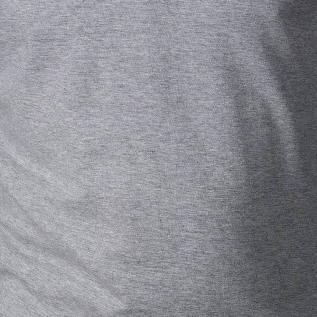 Heather Cloud Cotton Quarter Zip Light Grey with Navy Trim