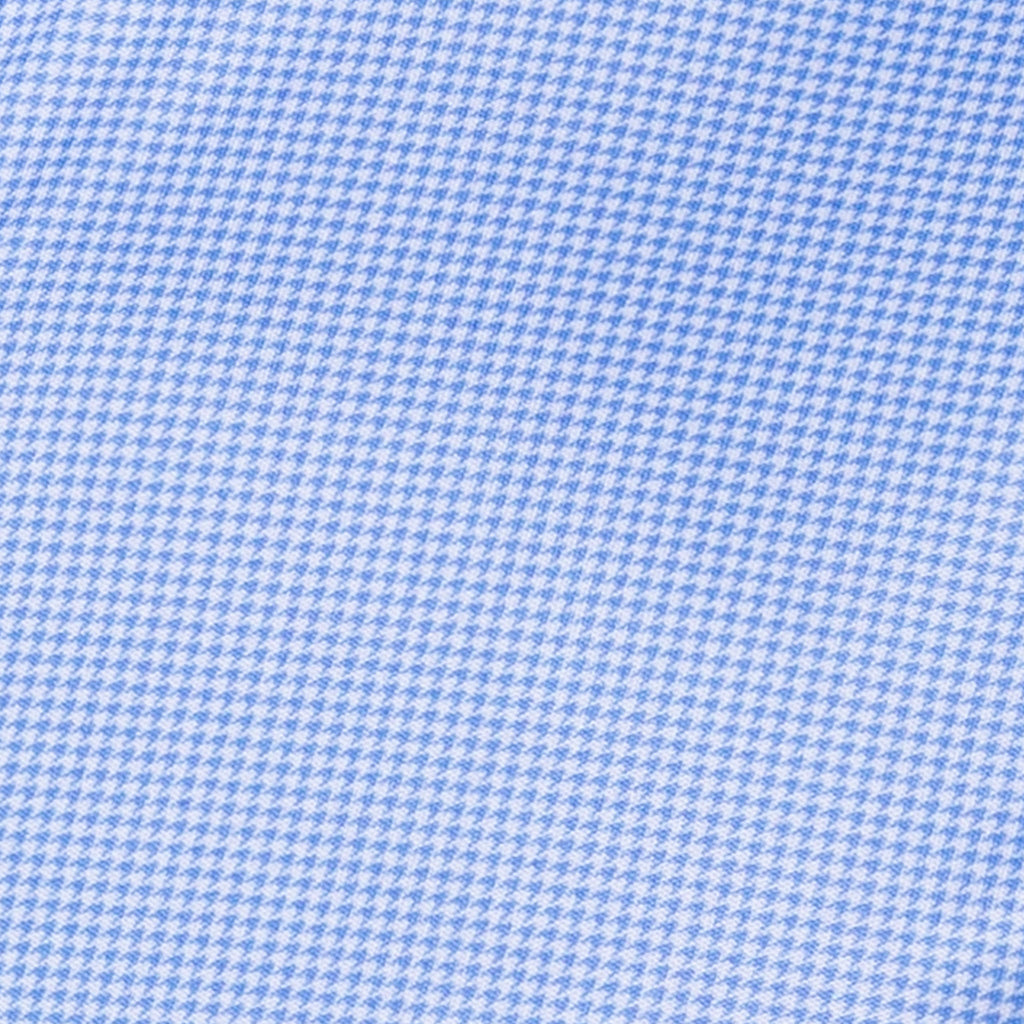 Quattro Flex Short Sleeve Button Down Blue Houndstooth
