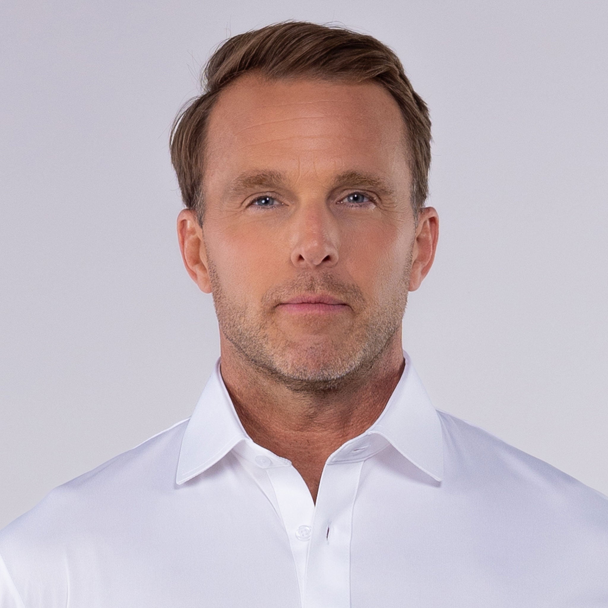 Quattro Flex Short Sleeve Button Down White