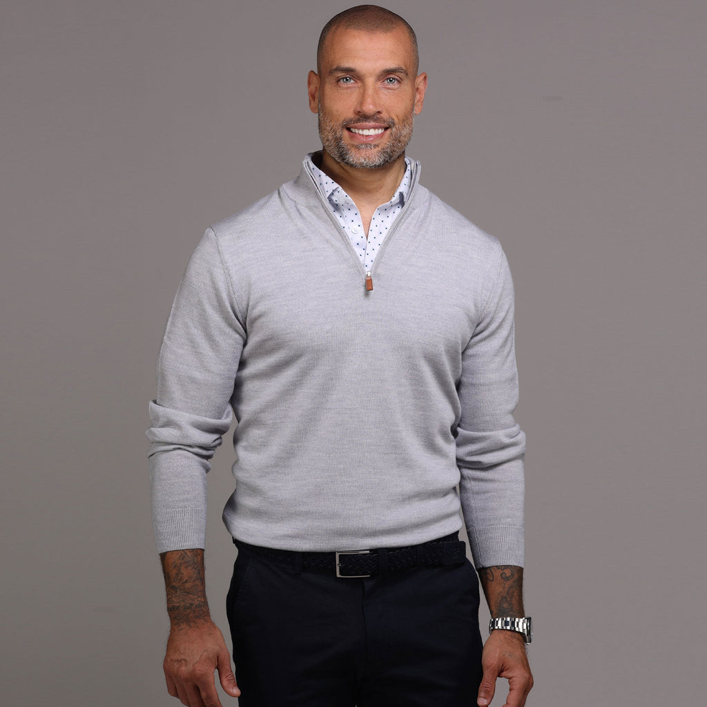Semi-Spread Collar Polo White Pebble Beach 5 Diamond Relaxed