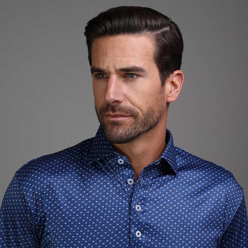 Semi-Spread Collar Polo Los Cabos Blue Star Original