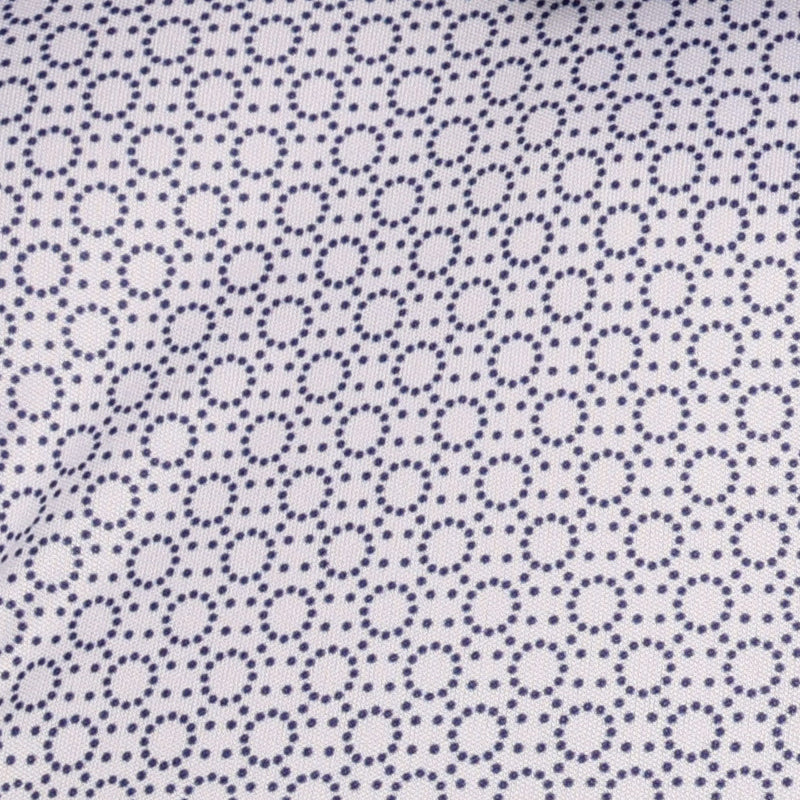 Semi-Spread Collar Polo Scottsdale Navy Spheres Relaxed