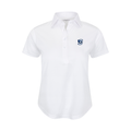 Creighton Women's Cap Sleeve Semi Spread Polo White