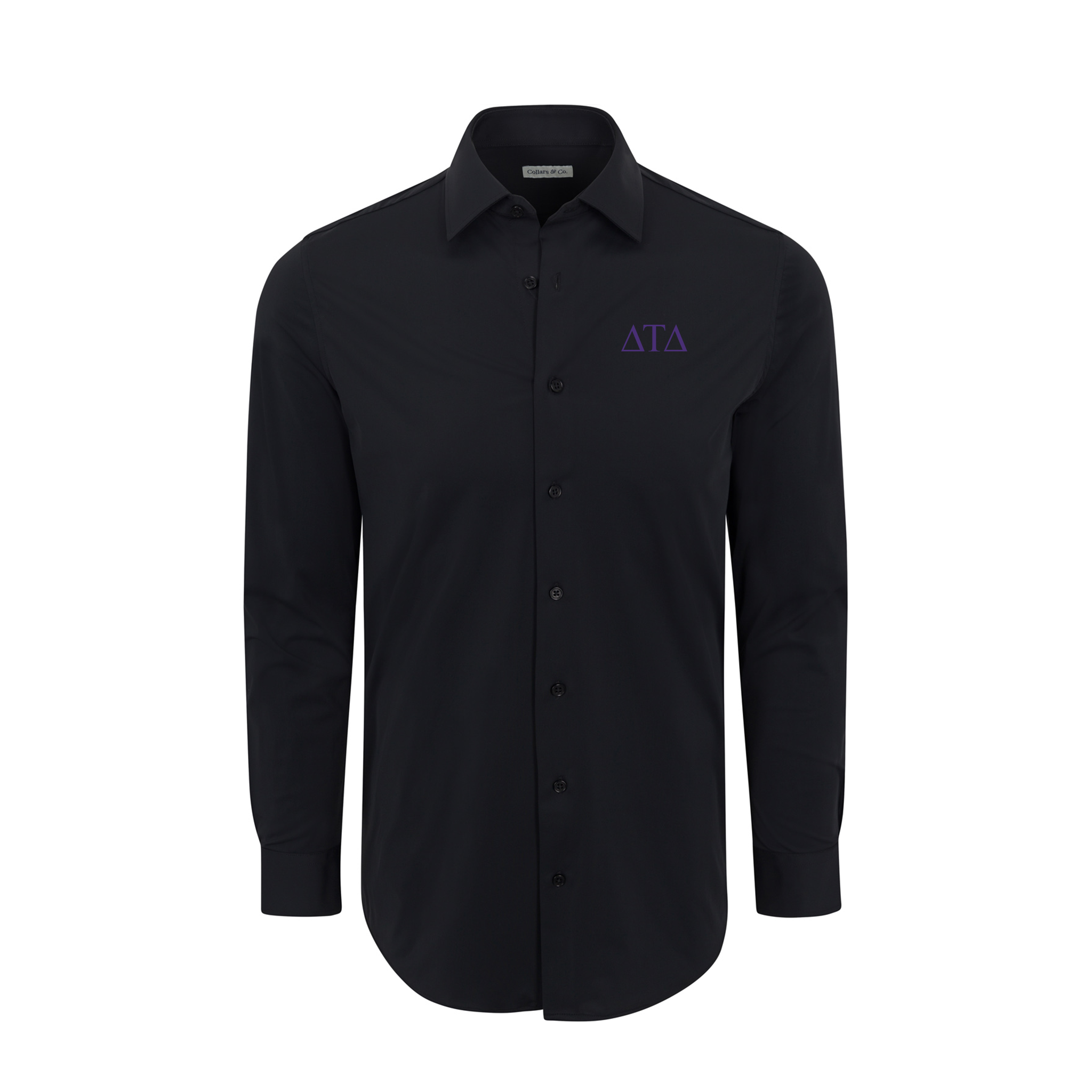 Collars & Co. Delta Tau Delta Apex Performance Dress Shirt Black