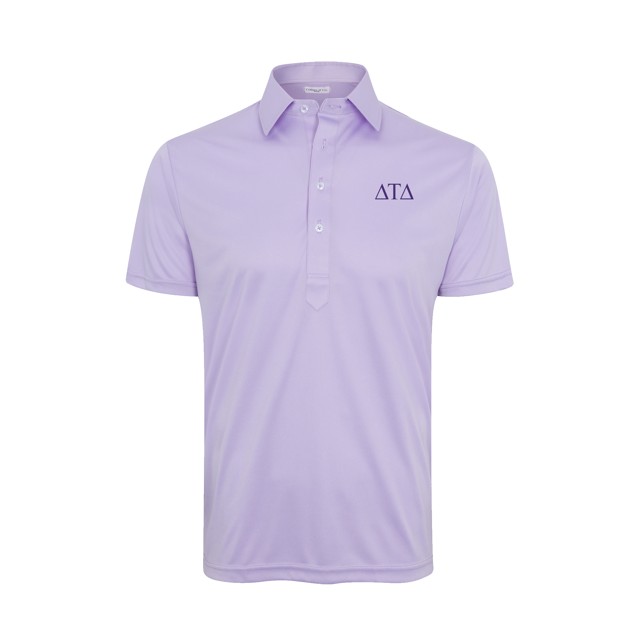 Collars & Co. Delta Tau Delta Semi-Spread Collar Polo Lavender