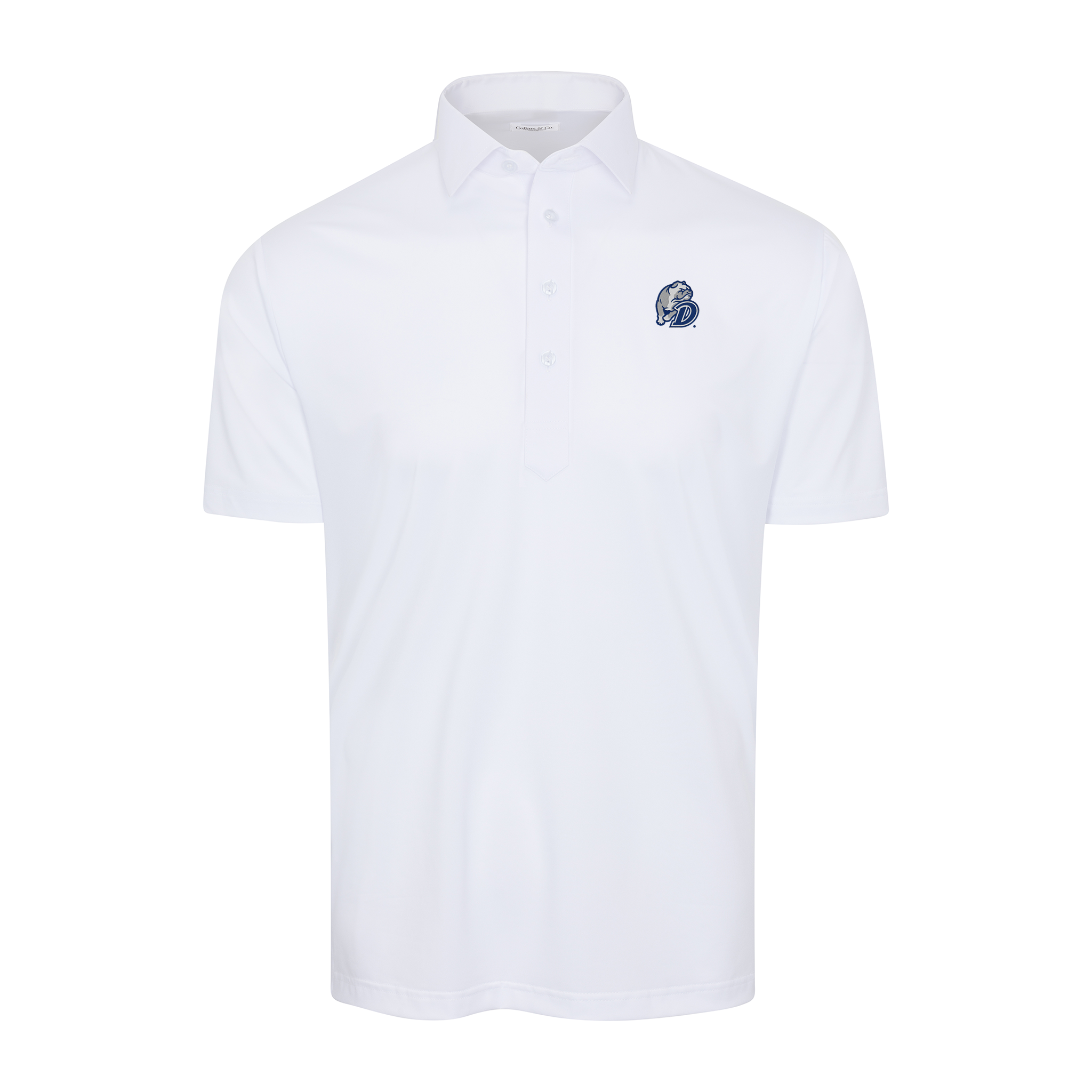 Drake Semi-Spread Collar Polo White
