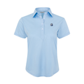 Drake Women's Cap Sleeve Semi Spread Polo Sky Blue