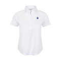 Drake Women's Cap Sleeve Semi Spread Polo White