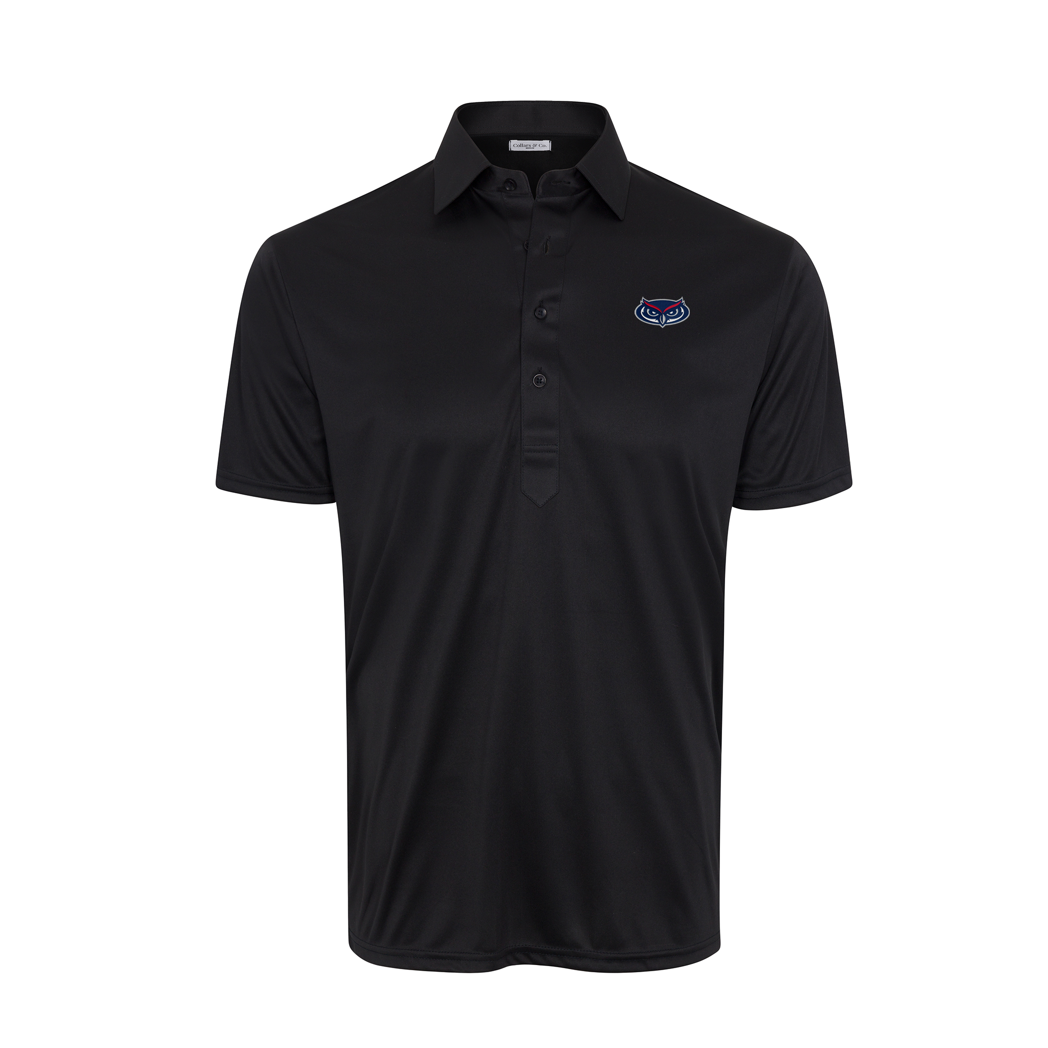 Florida Atlantic Semi-Spread Collar Polo Black
