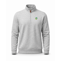 Collars & Co. FarmHouse Heather Cloud Cotton Quarter Zip Pullover Light Grey