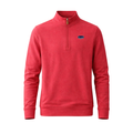 Florida Atlantic Cloud Cotton Quarter Zip Pullover Sunset Red