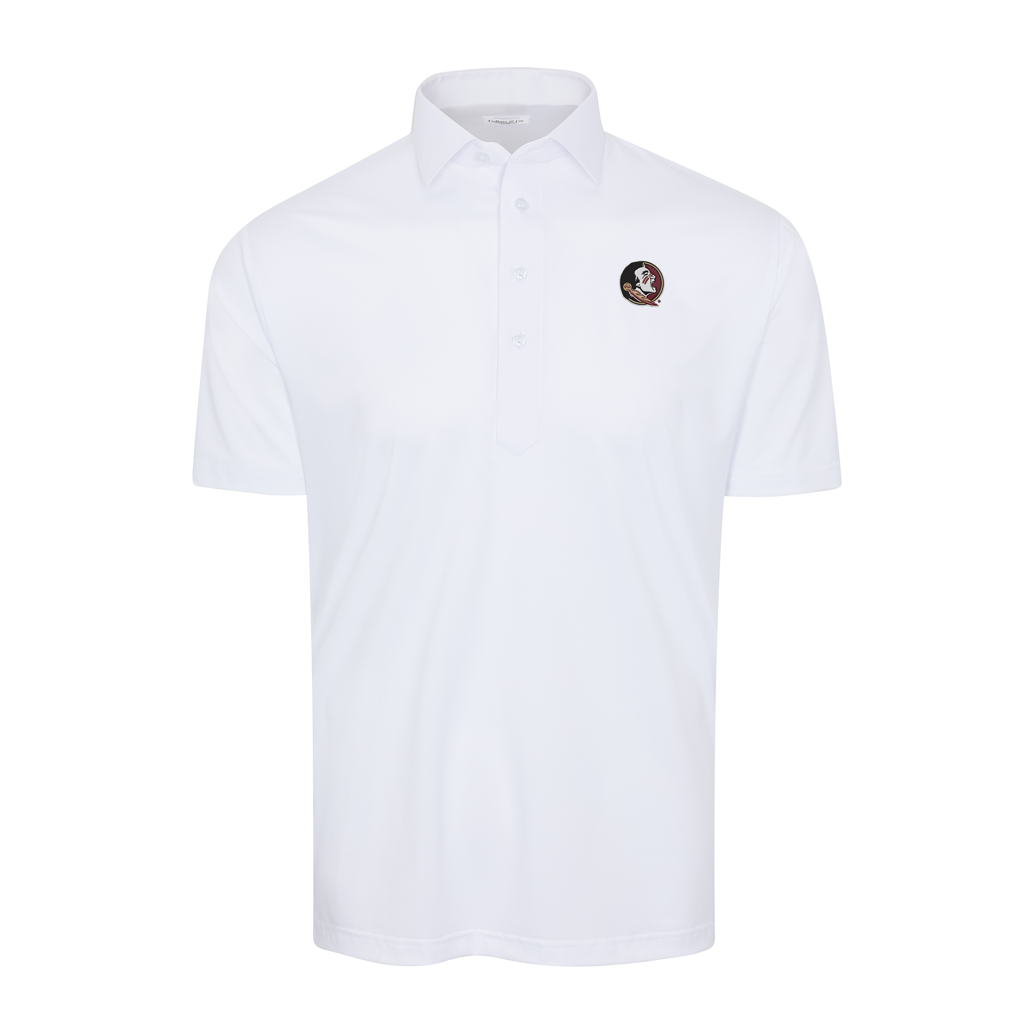 Florida State Semi-Spread Collar Polo White