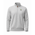 George Mason Heather Cloud Cotton Quarter Zip Pullover Light Grey