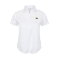 George Mason Women's Cap Sleeve Semi Spread Polo White